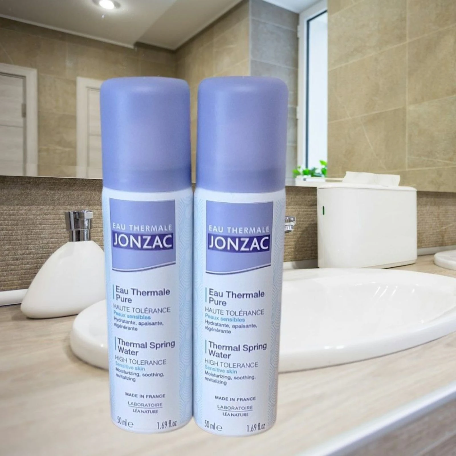 Lot de deux Eaux Thermales Pures Haute Tolérance Peaux sensibles Jonzac 🩵